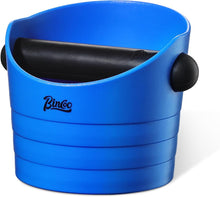 Small Espresso Knock Box, 0.5L Coffee Ground Knock Box,Blue Espresso Puck Knock Box with Removable Knock Bar and Non-Slip Base