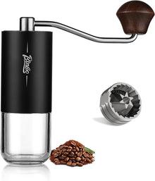 Mini Manual Coffee Bean Grinder - Small Hand Coffee Grinder with 6 Stainless Steel Conical Burr and 16 Adjustable Setting,Double Bearing Conical Burr Espresso Grinder, 25g Capacity