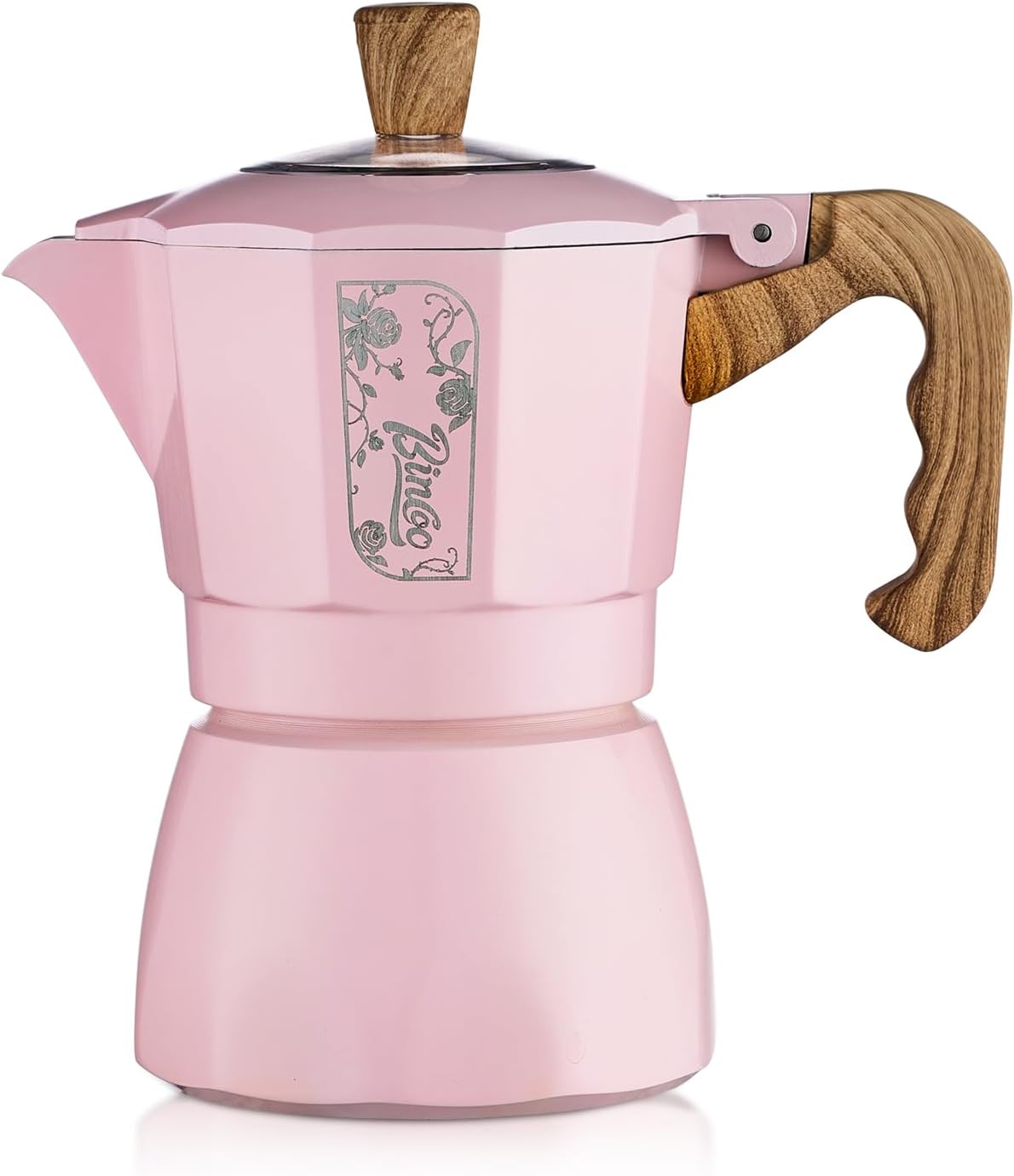 Upgraded Moka Pot with Double Valves - 2X Richer Crema, Stronger Pressure Than Single Valve - Stovetop Espresso Maker for Rich Italian Coffee, 2 Espresso Cup (Blackgreen)