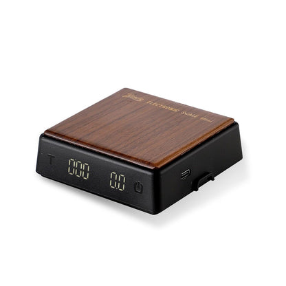 Mini Coffee Digital Scale with Timer, Rechargeable Kitchen Electronic Scale, Compact Digital Scale for Precision Brewing, Accurate Measurement for Espresso & Pour Over (Black)