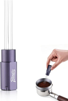 Magnetic WDT Tool - Espresso Stirrer Tool, WDT Espresso Distribution Tool with 6 Stainless Steel Needles and Metal Plate,Easy to Storage and Strong Magnetic