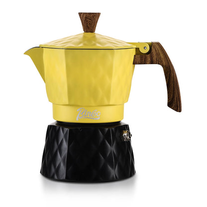 Bincoo Double Valve Moka Pot 2 Cups,Stovetop Espresso Maker,Italian Coffee Maker for Home and Camping
