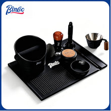 BINCOO Coffee Tamping Mat Set with Distributor & Tamper Complete Espresso Storage Tools Kit 51MM/58MM