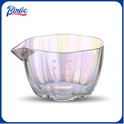 BINCOO Espresso Cup Ounce Cup Glass Measuring Cup with Graduations Milk Jug 120ML