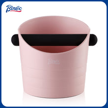 Bincoo GYKF1847 Large Espresso Knock Box, 1.2L Pink Knock Box for Coffee Grounds, Espresso Puck Knock Box with Removable Knock Bar and Non-Slip Base