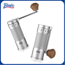 Bincoo GYKF1522 Manual Coffee Grinder,CNC Stainless Steel Burr Adjustable Foldable Hand-Crank Coffee Bean Grinding