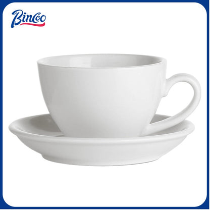 BINCOO Espresso Mug Ceramic Hand Brewed Cup & Saucer Latte Creamer for Household and Office 125ML