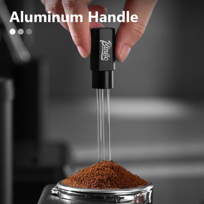 Magnetic WDT Tool - Espresso Stirrer Tool, WDT Espresso Distribution Tool with 6 Stainless Steel Needles and Metal Plate,Easy to Storage and Strong Magnetic