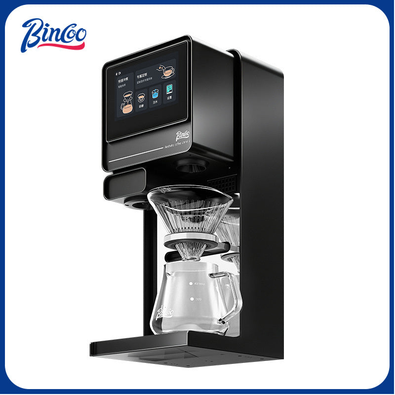 Bincoo Automatic Pour Over Coffee Machine for Home and Office,Touch Screen Control, Customizable Brewing Stages, Professional Barista-Quality Coffee Maker