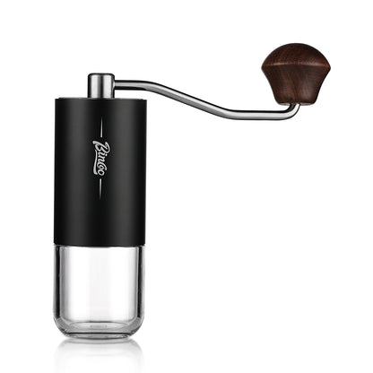 Bincoo GYKF1881 Portable Manual Coffee Bean Grinder - Stainless Steel Conical Burr Hand Coffee Grinder with Adjustable Setting,Double Bearing Hand Espresso Grinder (White)