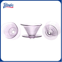 BINCOO Horseshoe Lotus Hand Brew Coffee Pot Set Tritan Filter Cup Sharing Pot Set for Home Office 600ML