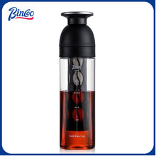 BINCOO Ice Crystal Cold Brew Mug Coffee Cold Brew Pot Tritan Mug Portable Mug Suitable for Home Office Outdoor 600ML
