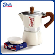 BINCOO Home Moka Pot Heated Brewing Coffee Pot Set Single Valve Moka Pot Small Espresso Machine 3Cups