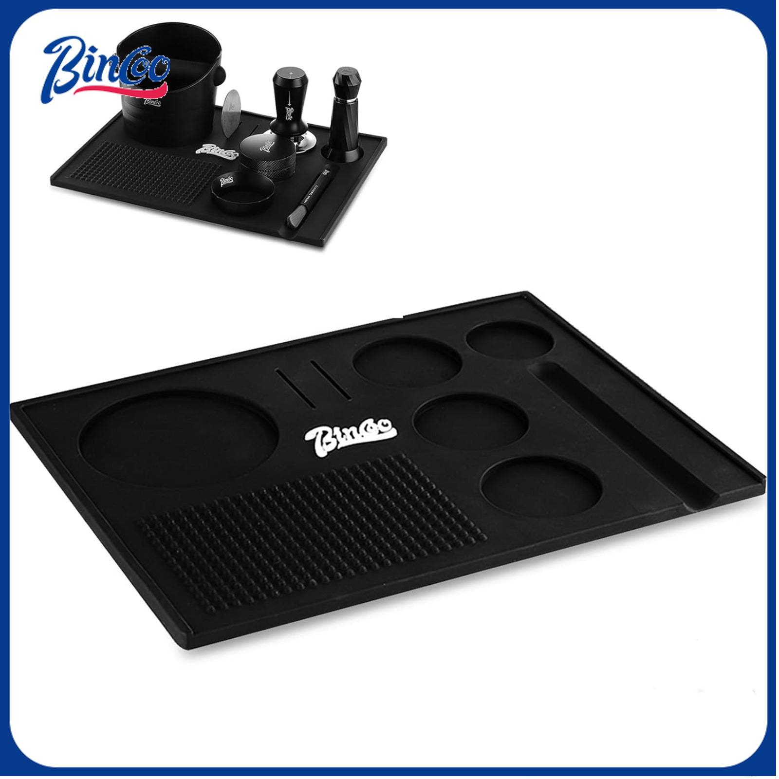 Bincoo Multifunction Espresso Tamper Mat-Non-Slip Silicone Coffee Tam ...