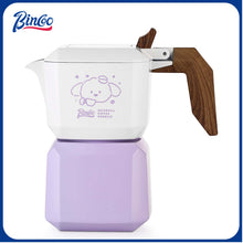 BINCOO Double Valve Moka Pot Household Italian Electric Ceramic Stove Coffee Pot Portable Small Coffee Machine  2Cups