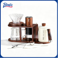 BINCOO Pour Over Coffee Set with Electric Coffee Grinder & Storage Stand Complete Pour Over Coffee Accessories Kit