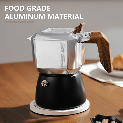 Espresso Maker Stovetop - Small Moka Pot 2 Cups,Italian Coffee maker for Single Use,4oz/120ML,Perfect for Home Cafe Camping