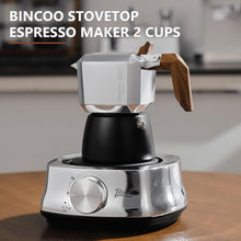 Espresso Maker Stovetop - Small Moka Pot 2 Cups,Italian Coffee maker for Single Use,4oz/120ML,Perfect for Home Cafe Camping