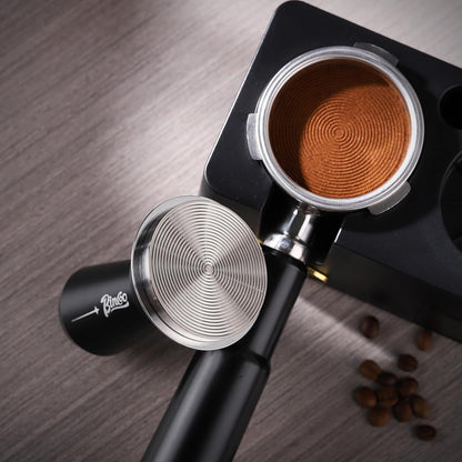Espresso Coffee Tamper 51mm - Spring Loaded Espresso Tamper, 51mm Espresso Hand Tamper for Barista Home, Stainless Steel Thread Base