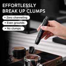 Retractable WDT Tool Espresso Distribution Tool - Coffee Distributor Espresso Stirrer for Barista with Storage Stand & Extra 6 Replaceable Needles (Black)