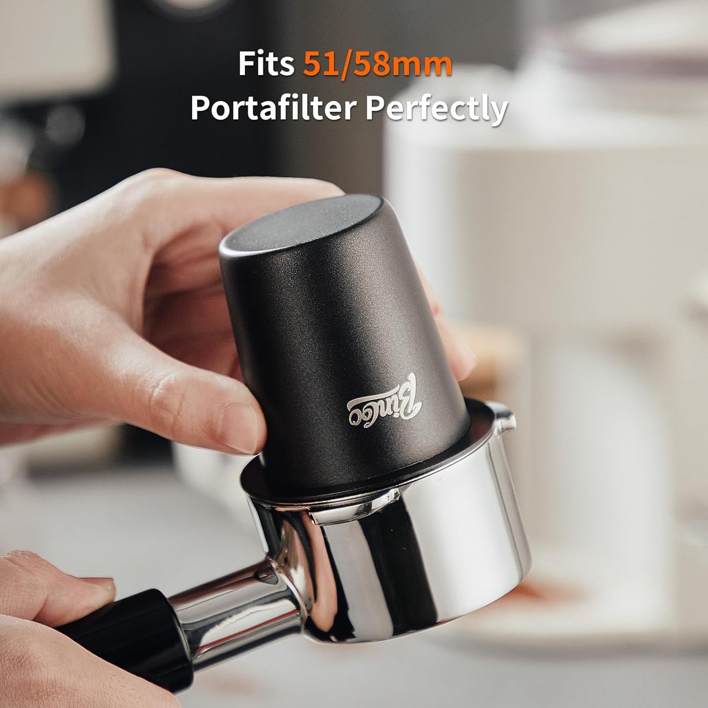 Bincoo Coffee Dosing Cup 58mm, Stainless Steel Espresso Coffee Dosing Cup Coffee Grinder Powder Cup Compatible with 58mm Portafilter (58mm)