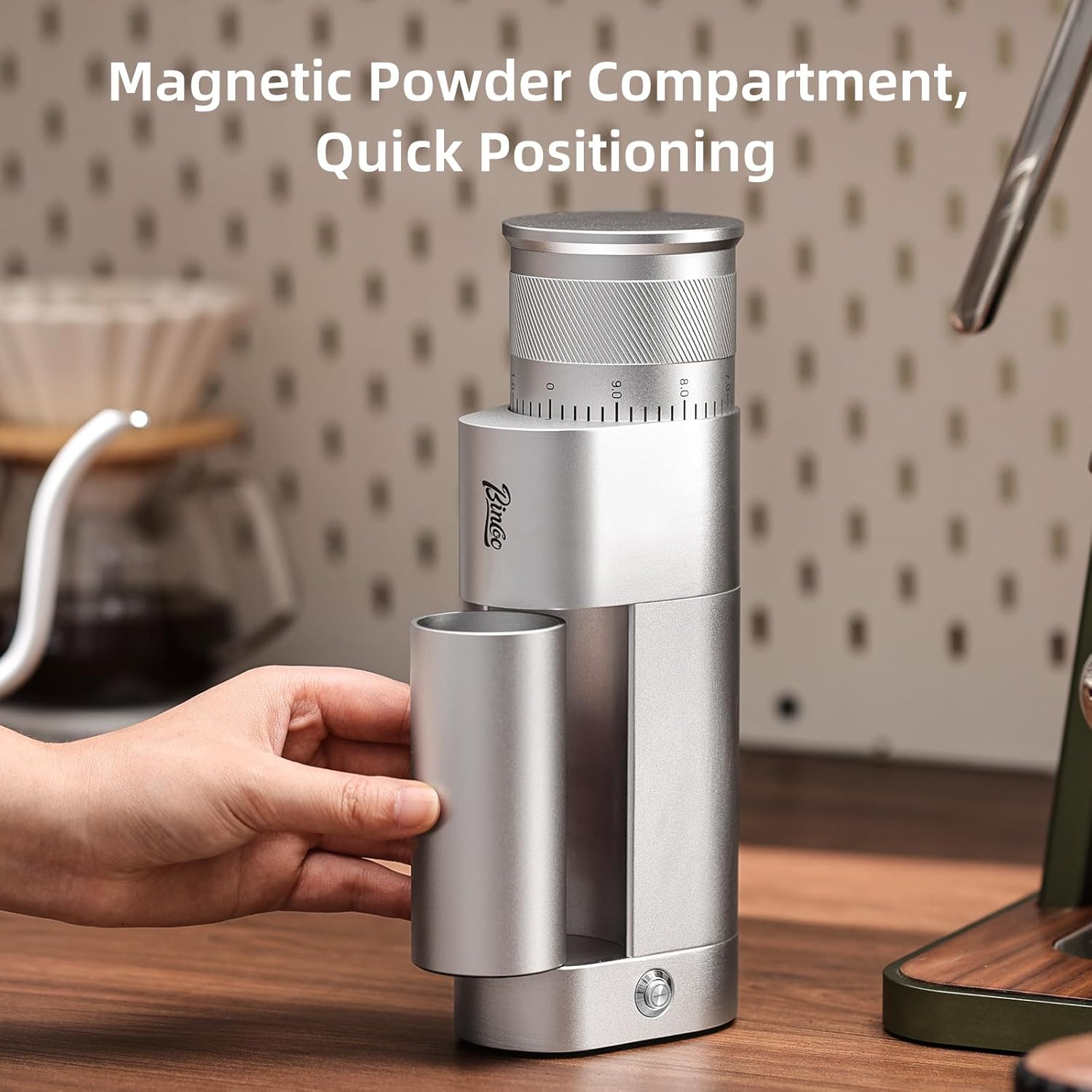 Electric Espresso Grinder - One-Touch Coffee Bean Grinder with