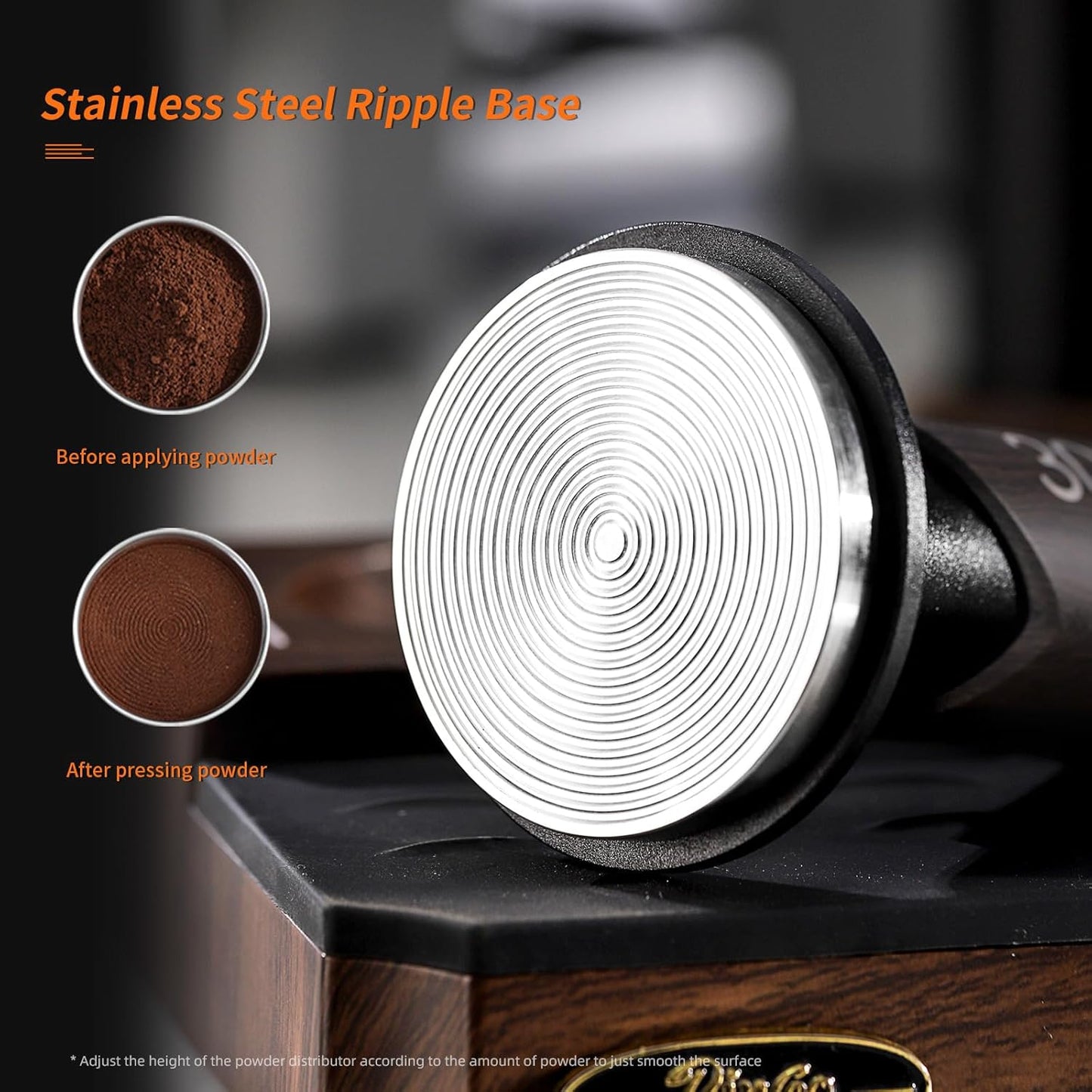 51mm Calibrated Espresso Tamper, 30lb Consistent Pressure Coffee Tamper, Calibrated Tamper for Espresso Machine, Spring Loaded Tamper with Stainless Steel Thread Base (Silver, 51mm)