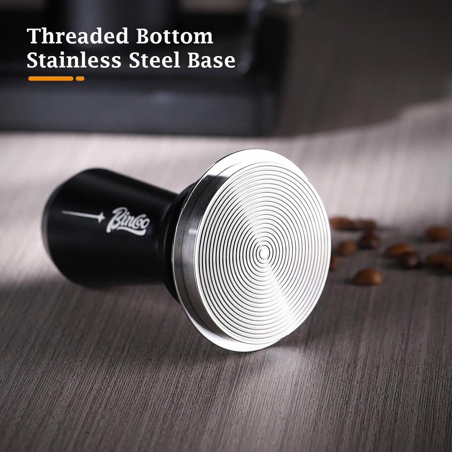 Espresso Coffee Tamper 51mm - Spring Loaded Espresso Tamper, 51mm Espresso Hand Tamper for Barista Home, Stainless Steel Thread Base