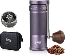 Manual Coffee Grinder with Foldable Handle, Conical Burr Coffee Grinder with 20g Capacity, Adjustable External Grind Setting for Travel,Camping,Home