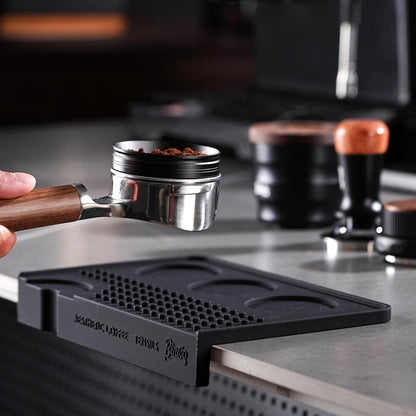 Espresso Tamping Mat - Silicone Coffee Bar Mat Tamper Mat,Espresso Accessory for Baristas Home Kitchen Bar Coffee Shop