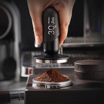 51mm Calibrated Espresso Tamper, 30lb Consistent Pressure Coffee Tamper, Calibrated Tamper for Espresso Machine, Spring Loaded Tamper with Stainless Steel Thread Base (Silver, 51mm)