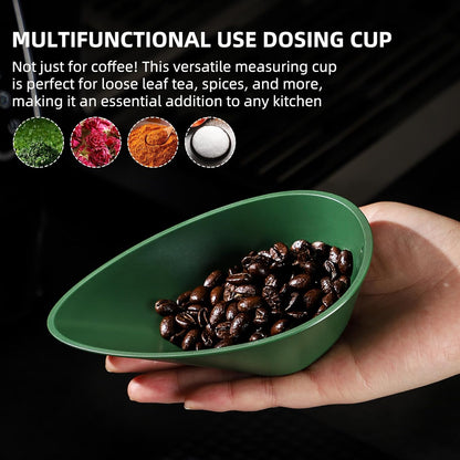 Coffee Bean Dosing Cup, 2 Pack Dosing Tray Dosing Measuring Cup, Precise Coffee Measuring Tray for Grounds,Loose Leaf Tea, Spices, Hold about 30g