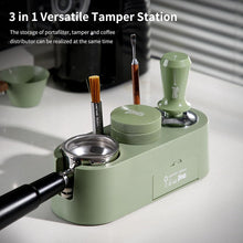 Espresso Tamping Station,Espresso Organizer Station Fit for 51/58mm,Plastic Espresso Station Coffee Tamper Station, Multifunctional Coffee Tools Organzier 4 in 1