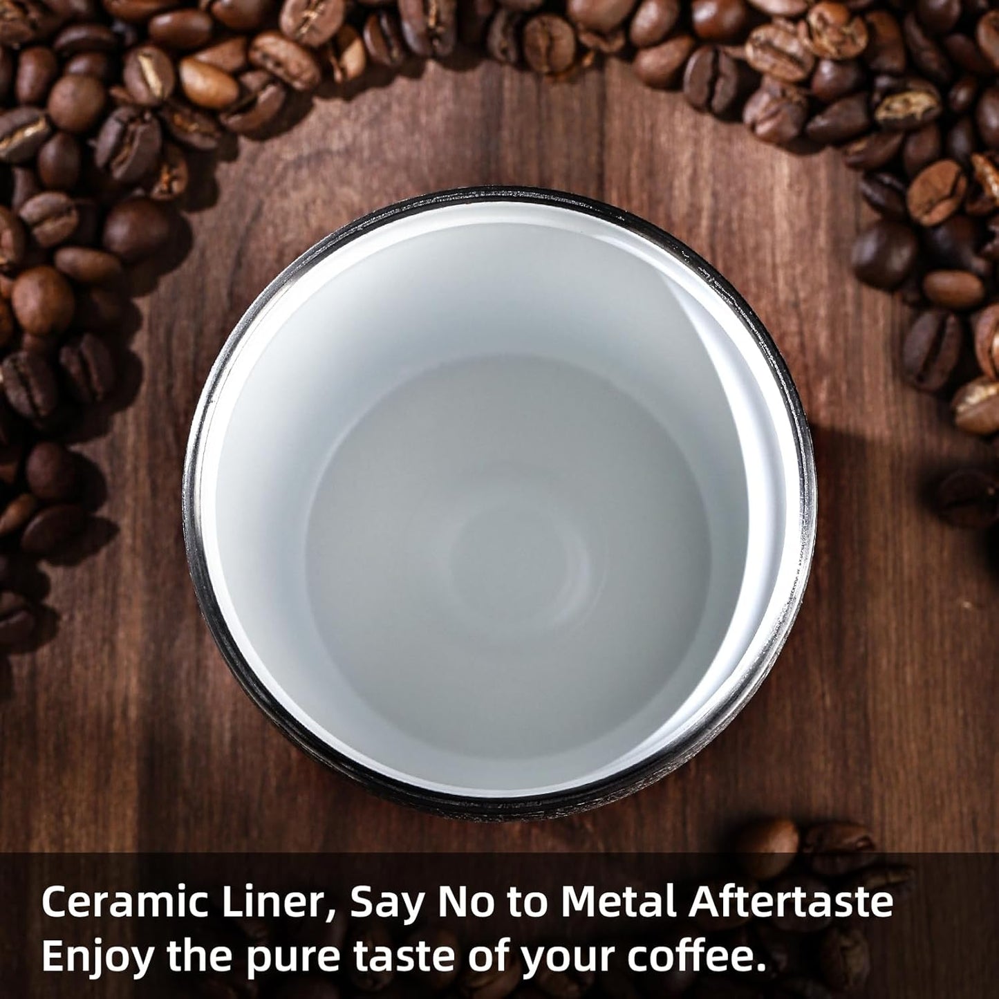 Insulated Coffee Mug with Lid, Travel Coffee Mug Tumble, Leakproof Travel Coffee Tumbler Cups, Gifts for Women Men Her Him,280ml (Black)