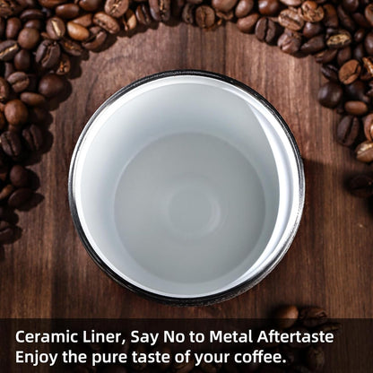 Insulated Coffee Mug with Lid, Travel Coffee Mug Tumble, Leakproof Travel Coffee Tumbler Cups, Gifts for Women Men Her Him,280ml (Black)