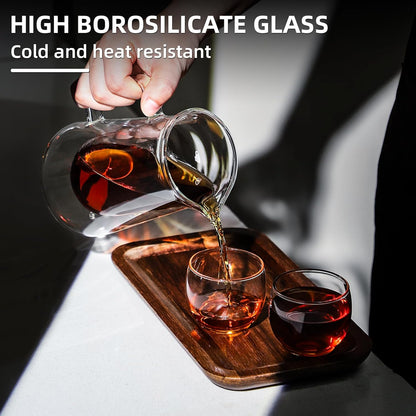 Double Wall Glass Coffee Carafe - Coffee Decanter Coffee Server for Pour Over, Coffee Pot, Borosilicate Glass For Coffee, Tea, Whiskey, Cocktails & All Beverages