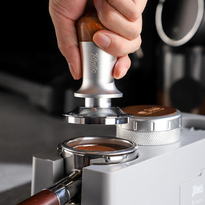Espresso Tamper 51mm - Level Coffee Tamper for Espresso Machine Accessories,Stainless Steel Ripple Base,Spring Loaded
