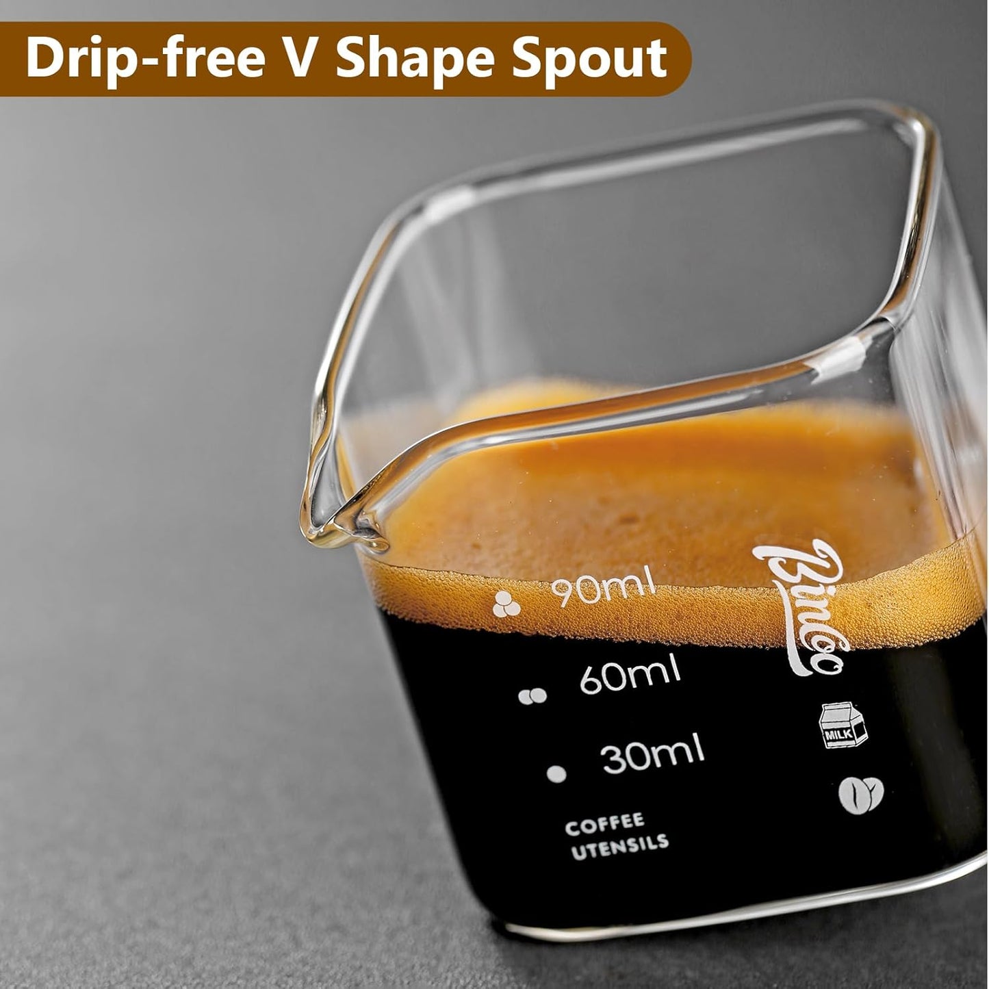 4-Pack V-shape Espresso Shot Glass, 4oz, Glass Shot Cup Accessories