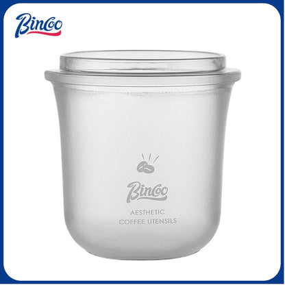 Bincoo Coffee Dosing Cup - 51mm/58mm Universal Espresso Powder Receiver, Multi-Functional Coffee Porter for Weighing Beans & Catching Grounds, PC Material