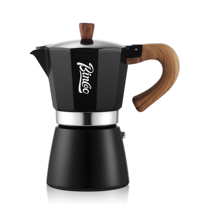 Bincoo Coffee Moka Pot, Single Valve Espresso Maker Brewed Coffee Italian Home Outdoor Kitchen Utensils Barista Accessories