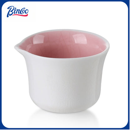 BINCOO Crackle Glaze Ceramic Espresso Cup Extraction Shot Glass Italian Ounce Measuring Cup Small Milk Jug 160ML