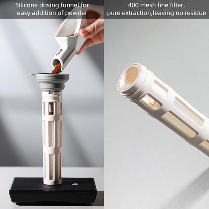 Bincoo GYKF2013 Borosilicate Glass Cold Brew Coffee Maker-600ml,Leak-Proof,Cold Brew Bottle with Fine Mesh Filter & Silicone Funnel,Multi-Functional for Coffee & Fruit Tea (Black)