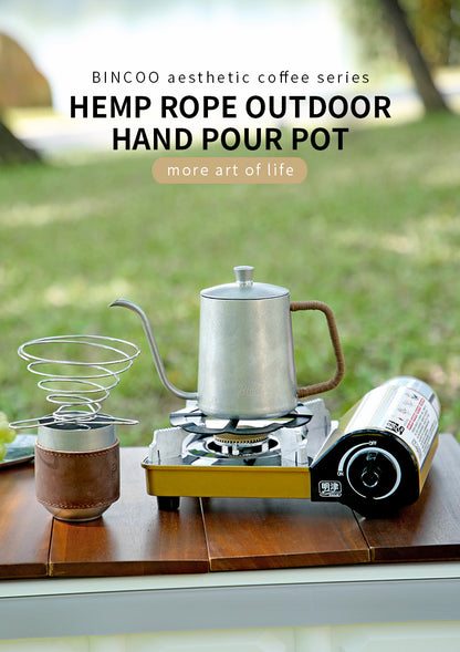 GYKF0476 HEMP ROPE OUTDOORHAND POUR POT
