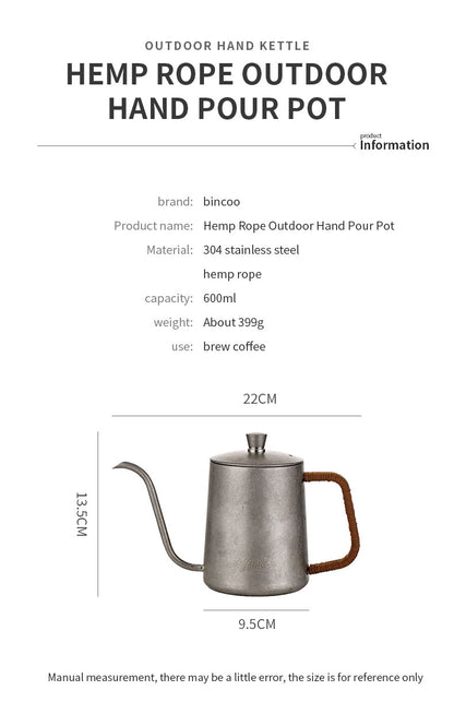 GYKF0476 HEMP ROPE OUTDOORHAND POUR POT