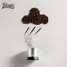 Bincoo Nano Coffee Dosing Cup - 58mm Magnetic Espresso Powder Receiver with Stirring Rod, Anti-Static Aluminum Alloy Grinder Funnel for Portafilter, 3 Colors Available