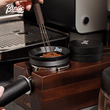 Bincoo Hourglass Magnetic Coffee Dosing Ring - Anti-Splashing Espresso Powder Funnel, Universal Fit for 51/58mm Portafilters, Stainless Steel Construction