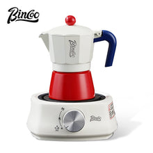BINCOO Single Valve Moka Pot Extractor Coffee Maker Hand Grinder Coffee Maker Set Home Small Brewing Coffee Pot Suitable for Office Outdoor Traveling 3Cups 6Cups