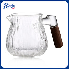 Bincoo Share Pot Glass Coffee Pot Tree Patterned Hand Brewed Coffee Pot Glass Cup Set 400ML