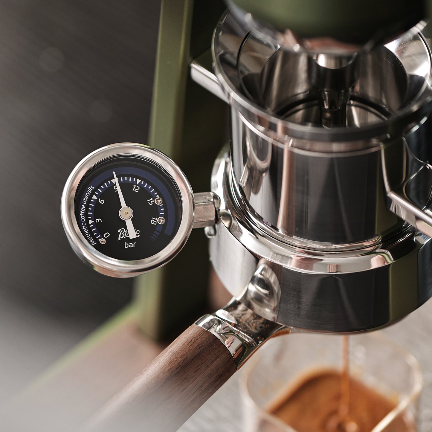 Bincoo Manual Espresso Maker Set - Hand Press Espresso Machine – 12Bar Pressure Profiling, Dual-Lever Manual Coffee Maker with Pre-Infusion, Portable for Custom Espresso Shots, Stainless Steel