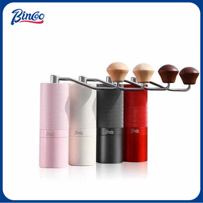 Bincoo Hand Grinder Coffee Bean Grinder Small Hand Coffee Machine Diamond Grid 7 Star Steel Core Coffee Utensil